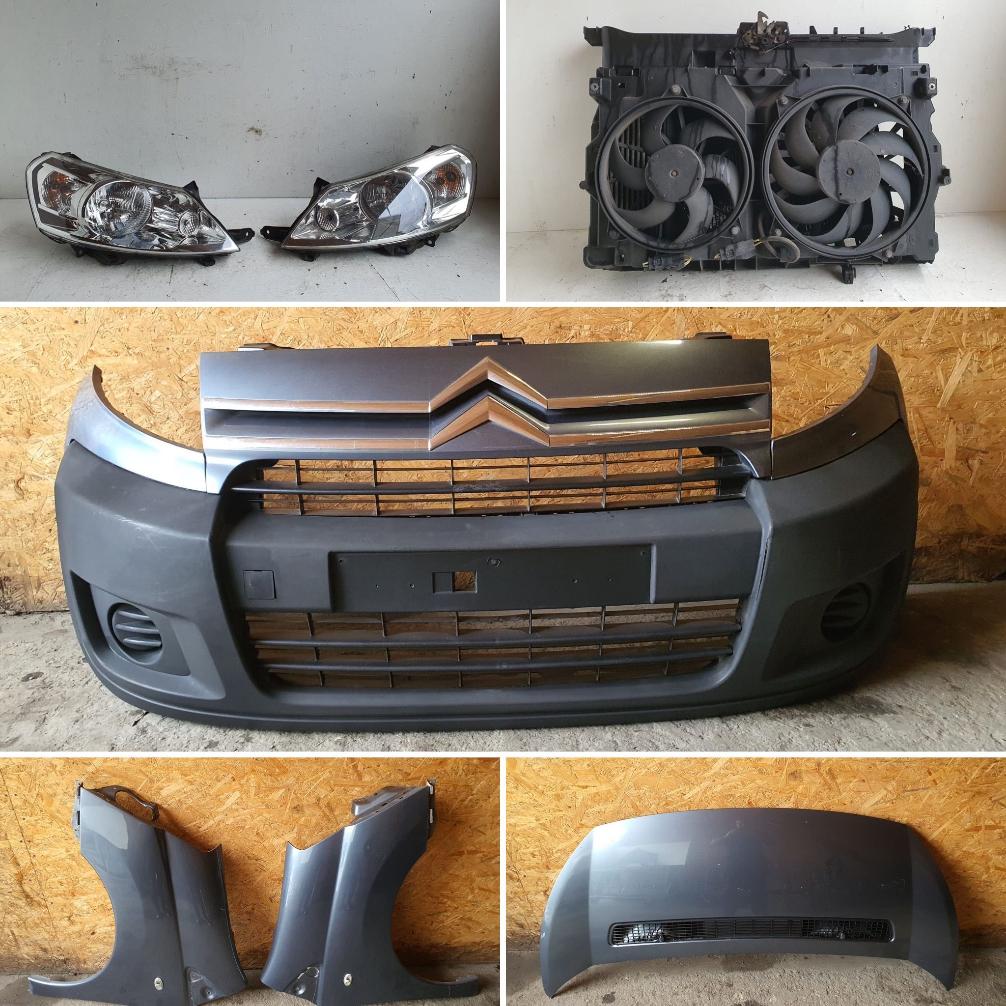 Zderzak maska lampa pas Citroen Jumpy II EZW