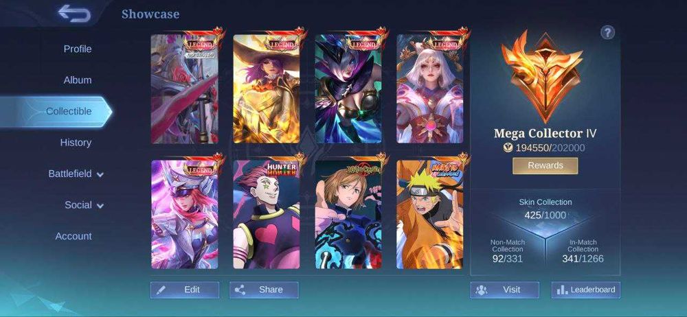 Аккаунт по Mobile Legends Bang Bang