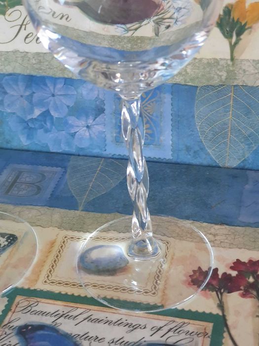 Copos de vidro pé alto - água e vinho