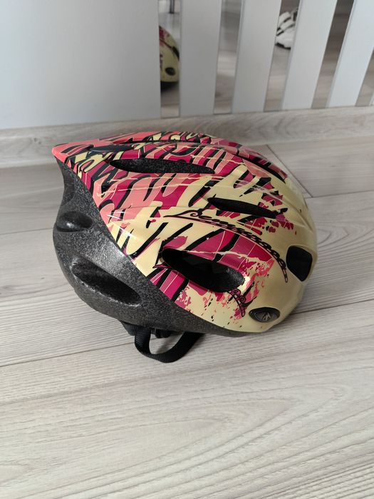 Kask rowerowy dla dziewczynki M 53-56 cm