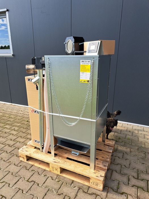 Zestaw 10 kW Kipi Palnik podajnik Kosz sterownik do przeróbki na pelet