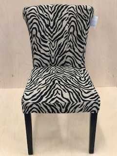NOWE krzesła w stylu glamour – komplet 6 sztuk – wzór zebra – HIT!