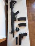 Armas air soft pistola fuzil