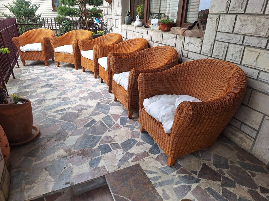 Fotele klubowe rattanowe / rattan wiklina ! POLECAM SZT.4x