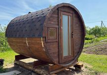 Sauna Beczka Ogrodowa 2х2 m Fińska Ruska Bania z Piecem - Producent
