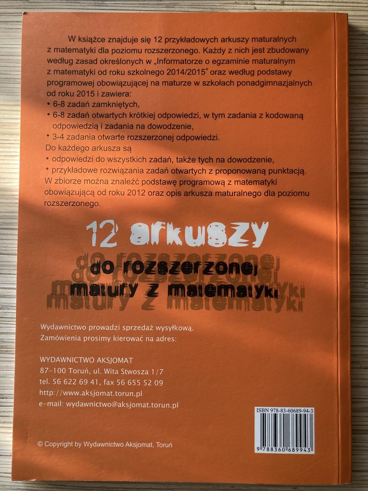 Arkusze Maturalne Matematyka Poziom Rozszerzony