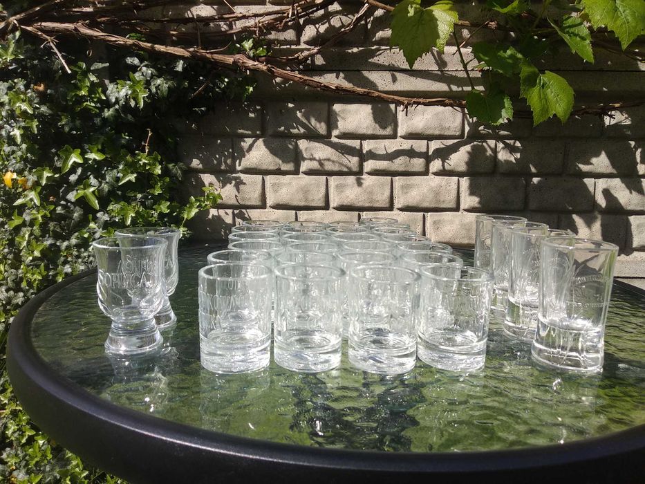 Kieliszki firmowe Gorzka Żołądkowa, Soplica, Żubrówka 31 sztuk