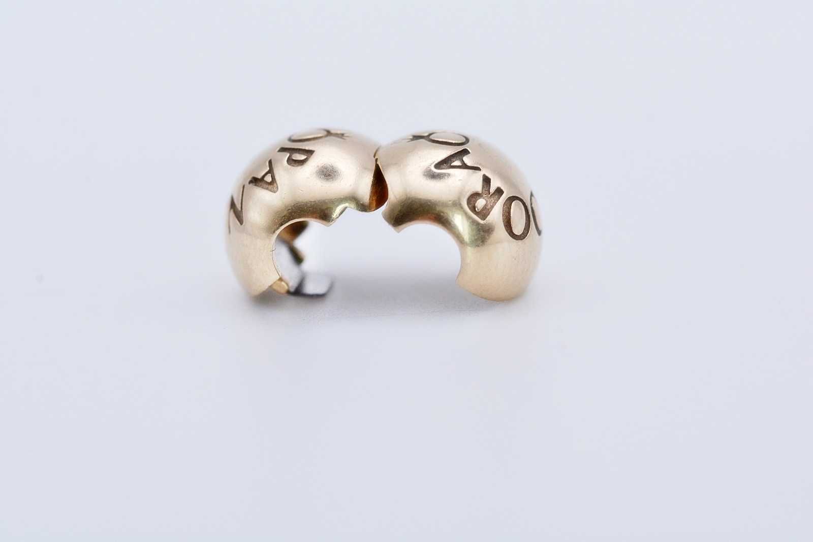 ORYGINALNY charms 3,32G Pandora 585 klips Signature Logo