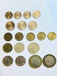 Lote 19 moedas Rússia. 10 rublos Iuriy Gagarin 2001.