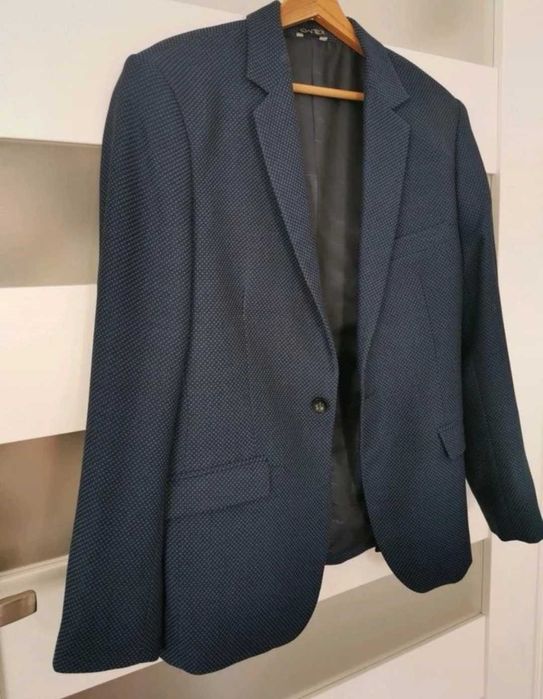 Śliczna Marynarka męska Ewtex na jeden guzik