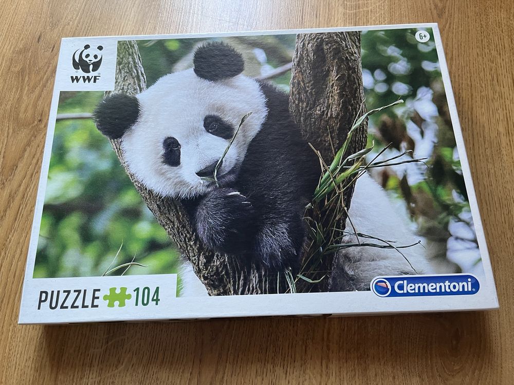 Puzzle de Panda com 104 peças da Clementoni