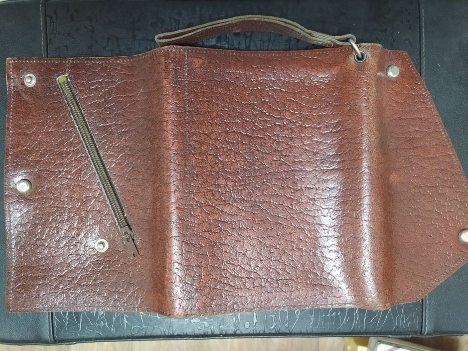 Барсетка кожаная,винтаж.