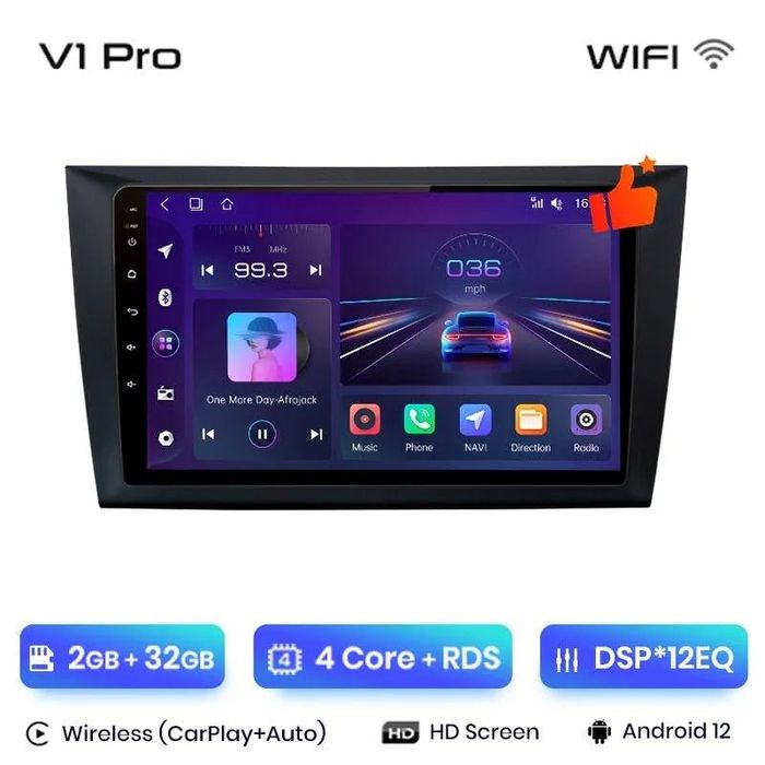 Radio Nawigacja Android Auto do VW Golf 6 od 2008 - 2016, 2GB, 32GB