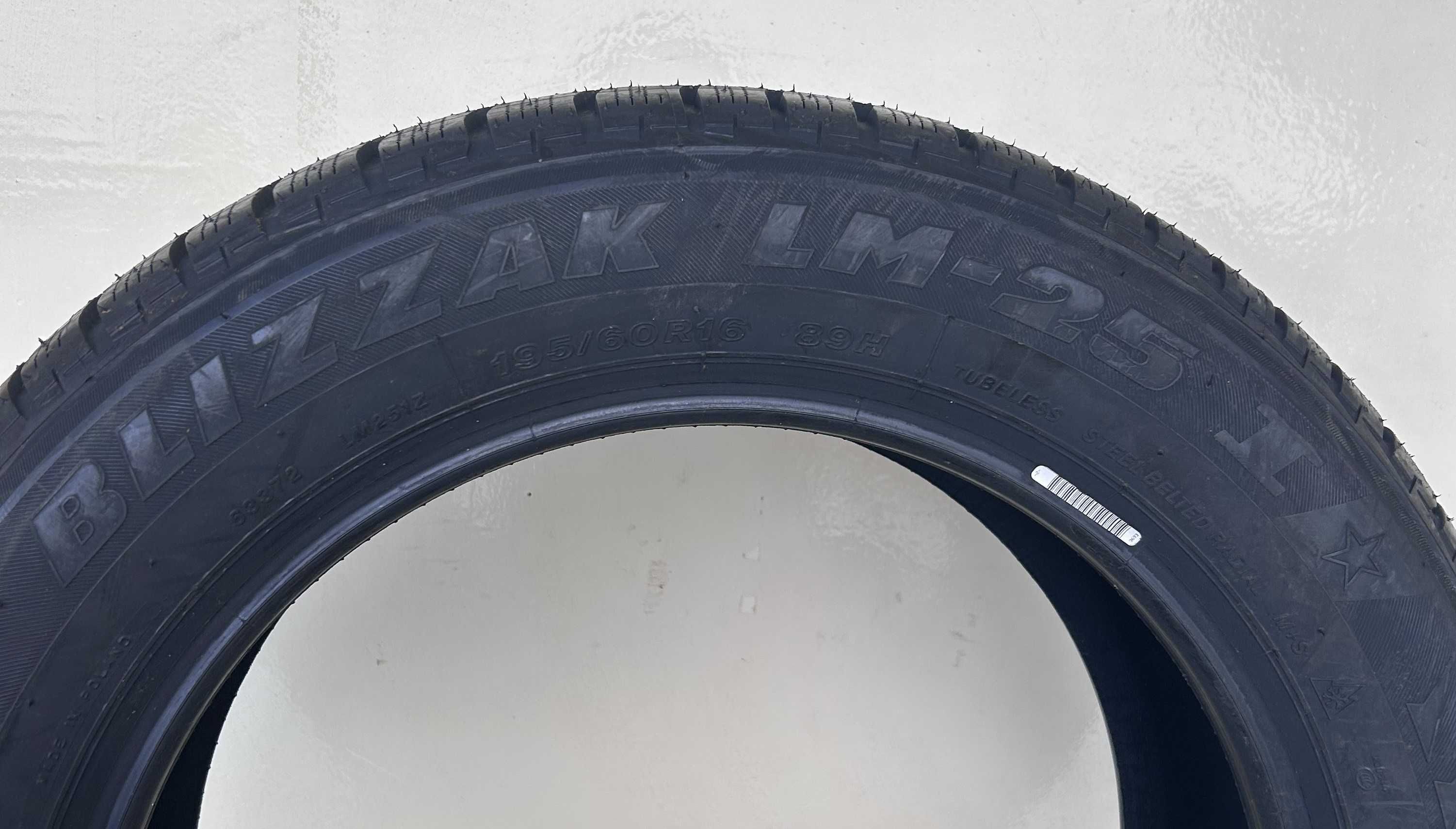 2x opony zimowe Bridgestone Blizzak LM-25 I* 195/60R16 89H nowe