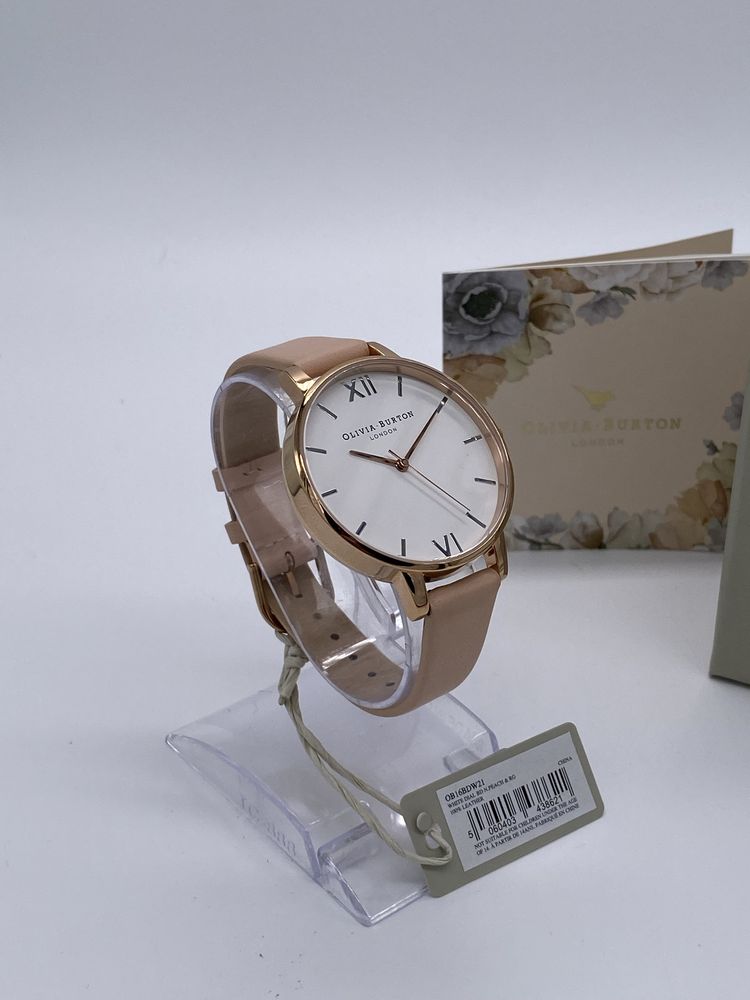 Oryginalny zegarek damski Olivia Burton OB16BDW21 złoty Różowy pasek