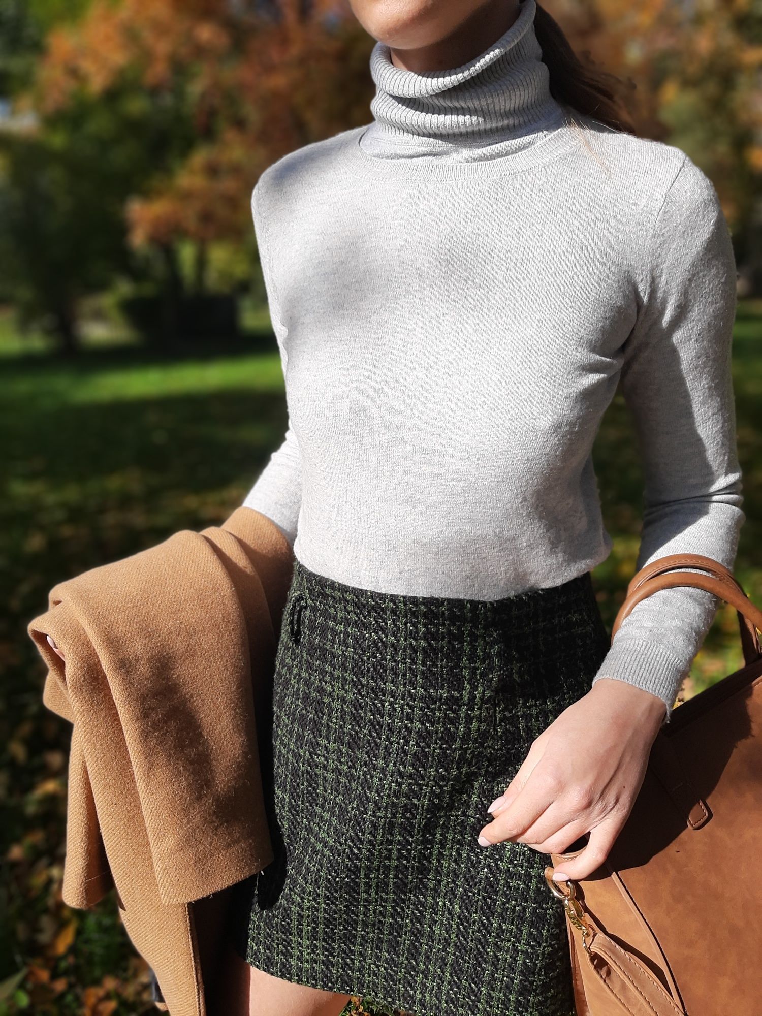 100% kaszmir S sweter szary Reserved cashmere basic minimalistyczny