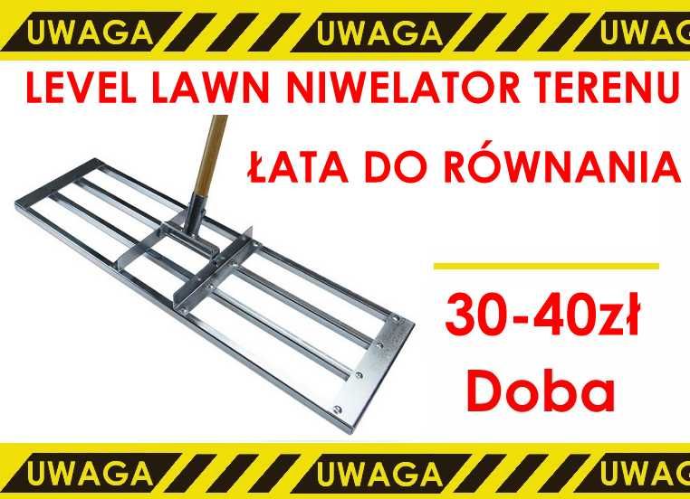 Najem Level lawn niwelator terenu trawnika 102cm wynajem wypożyczalnia