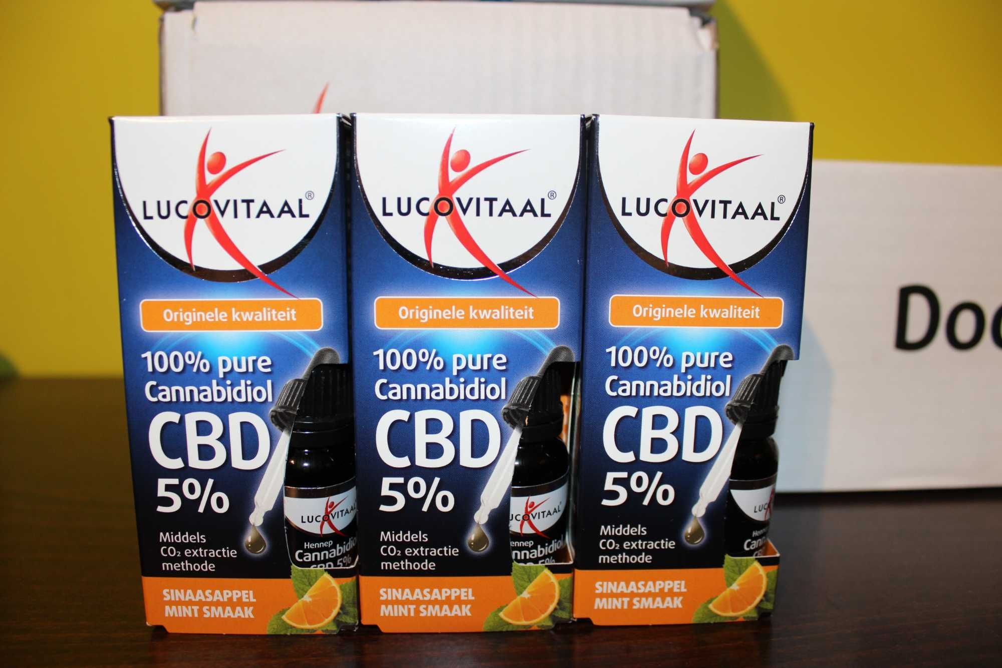 Lucovitaal Olej konopny CBD 5% 10 ml o smaku pomarańcza-mięta