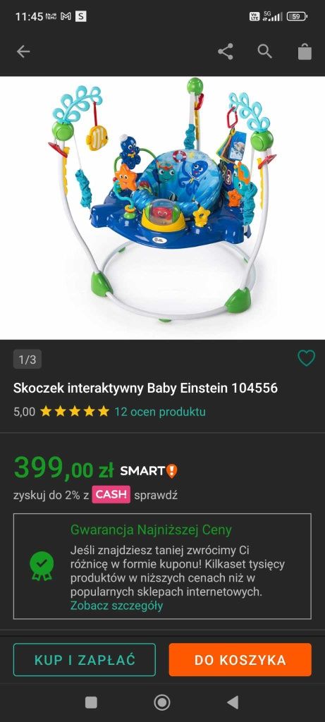 Skoczek  Baby Einstein