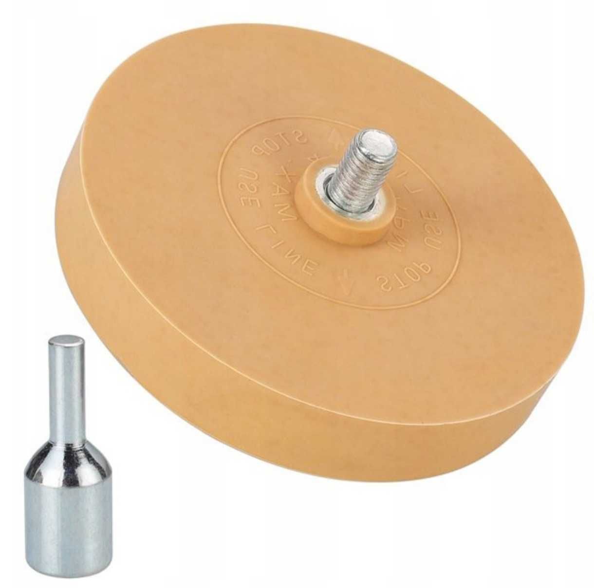 Gumowy Krążek do Usuwania Kleju na Wiertarkę + Adapter