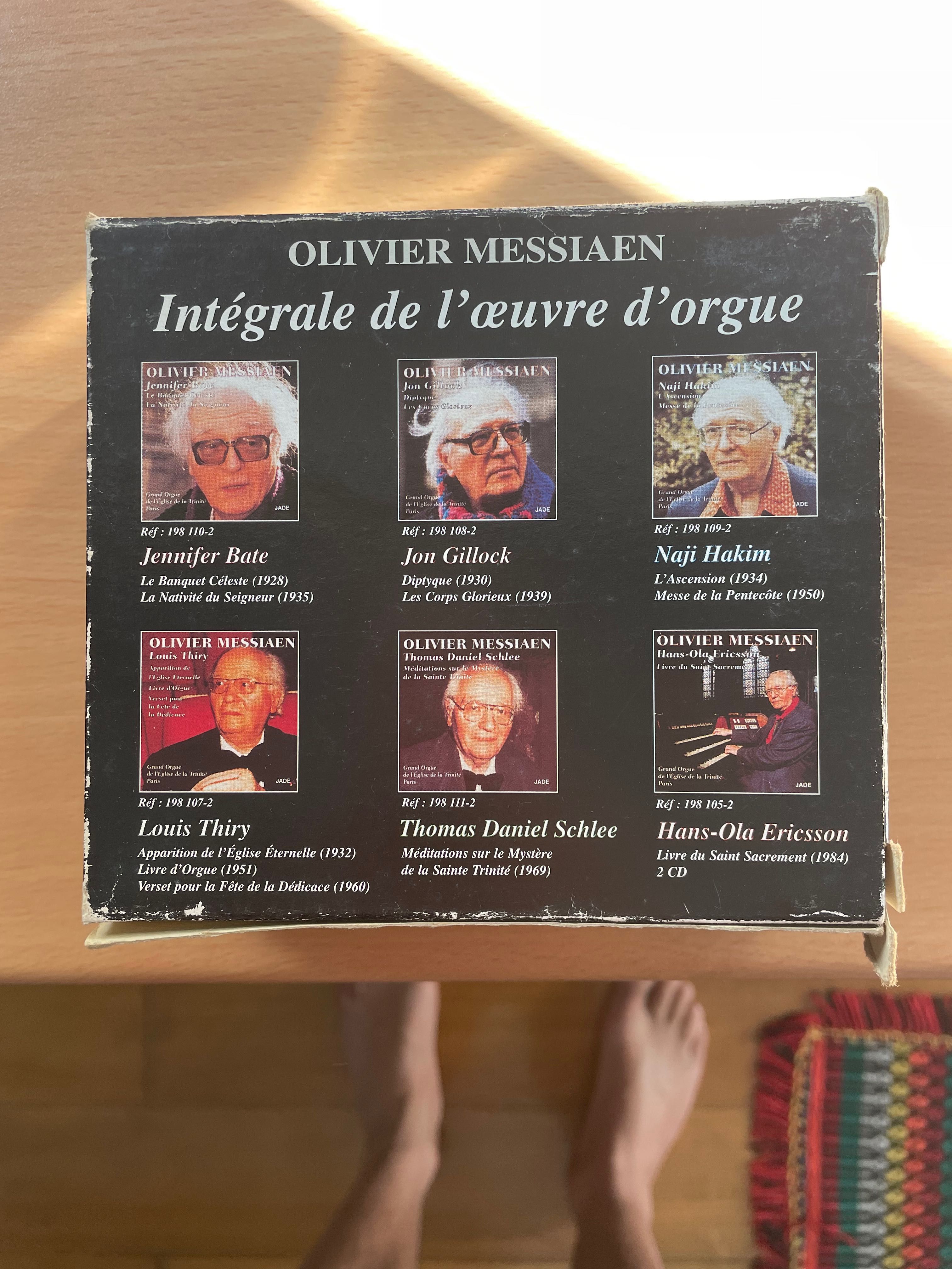 Caixa 7 CDs Olivier Messiaen integrale de l´oeuvre d´orgue