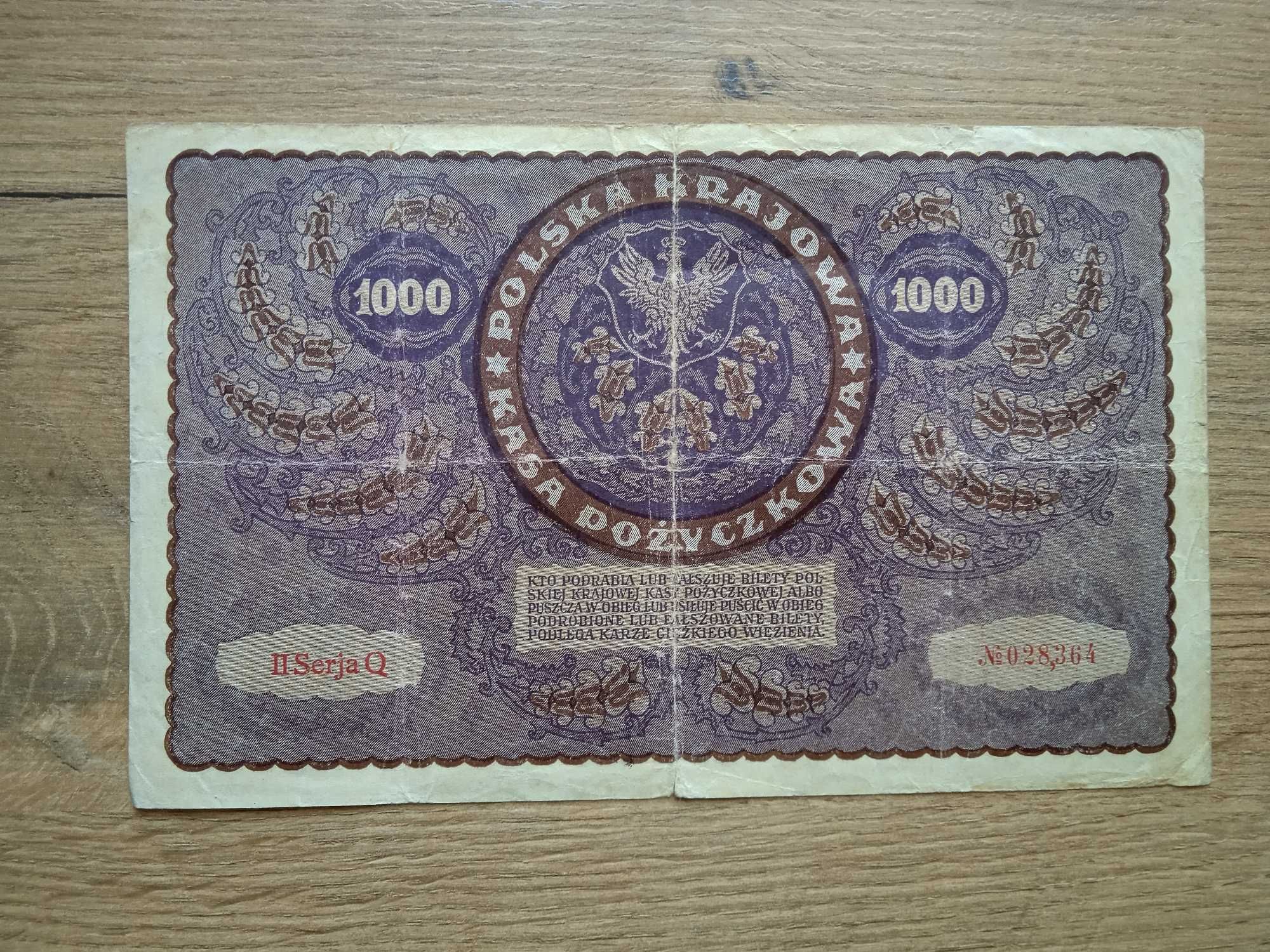 1000 Marek 1919 - II Serja Q -