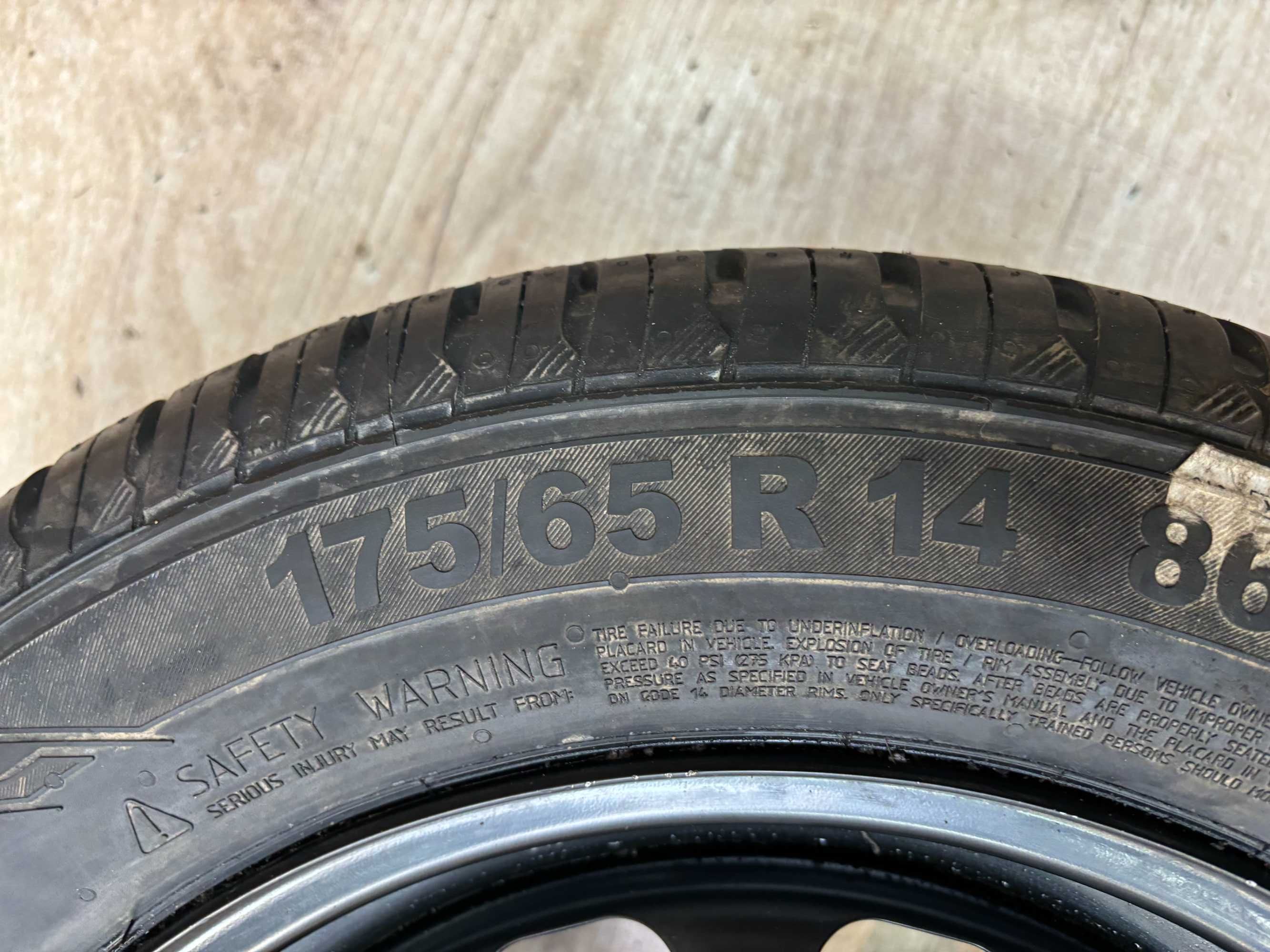 Koło dojazdowe Ford Fiesta Mk8 175/65/R14