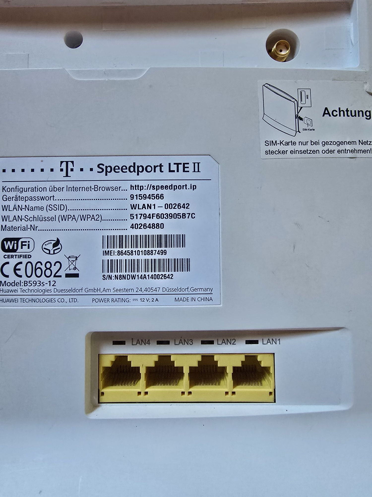 Router Speedport LTE II
