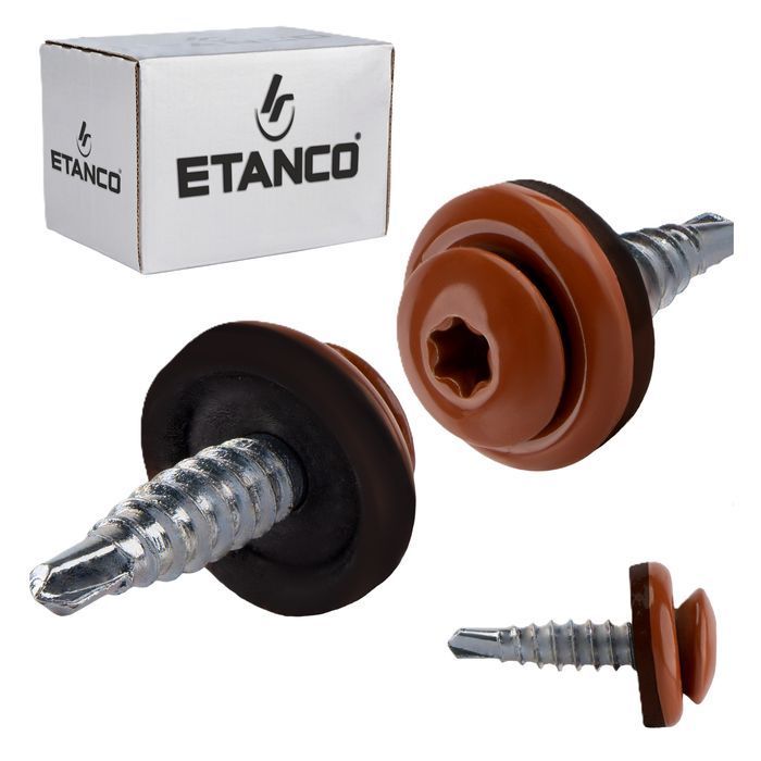 wkręty farmerskie gtf02p panhead 4,8x20mm ral 8004