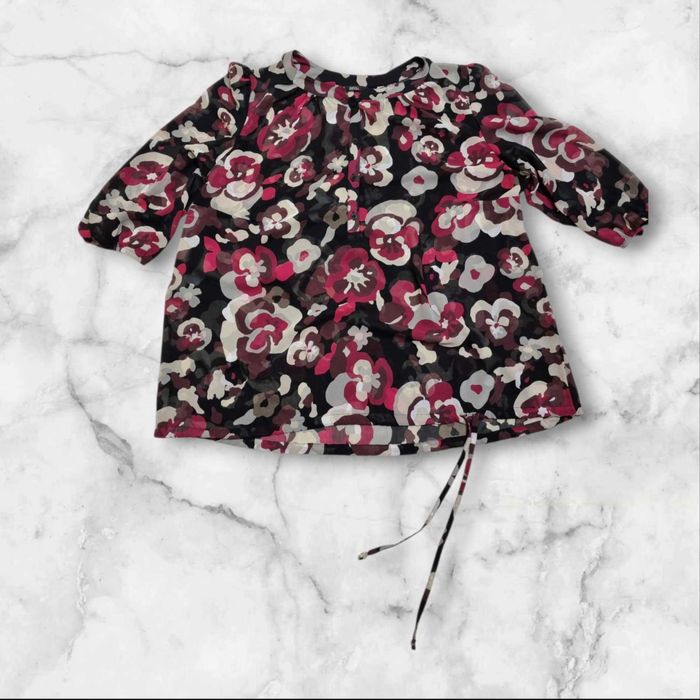 Piekna tiulowa bluzka koszulowa na ściągaczu Marks&Spencer 46/ 48