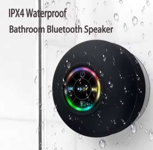 Mini Głośnik Bluetooth Wodoodporny IPX4 Kolor LED