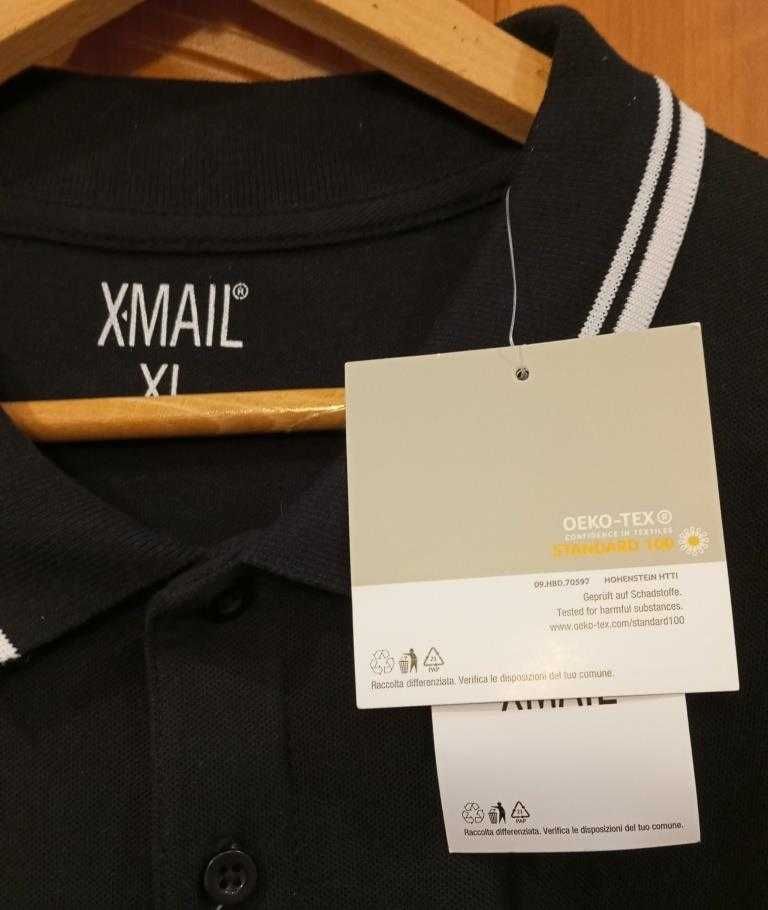 Polo męskie KIK czarne, roz. XL