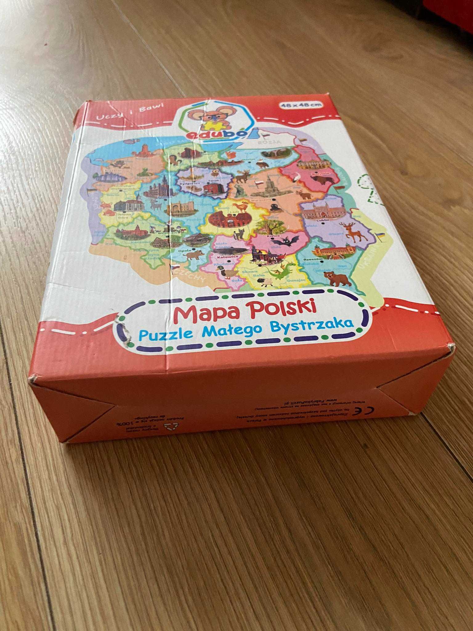 Mapa Polski puzzle