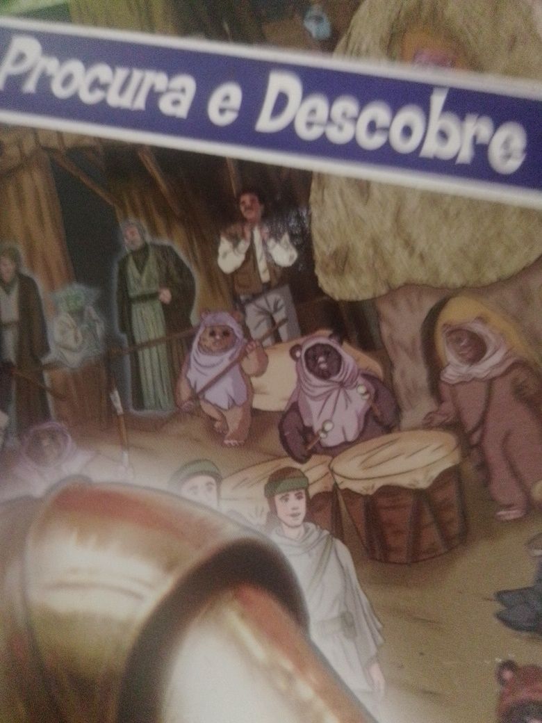 Star Wars procura e descobre livros.