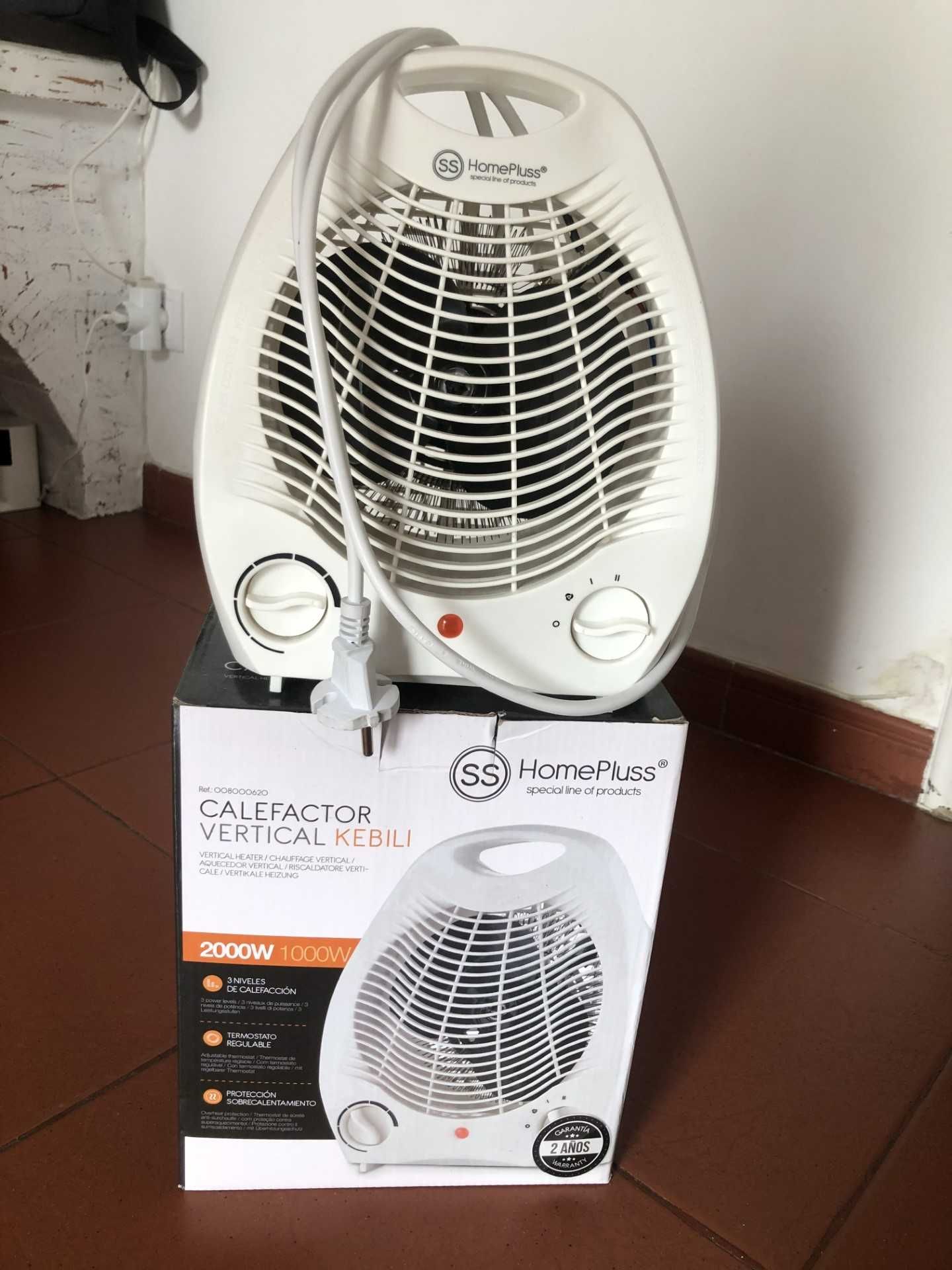 Ventilador em óptimo estado, dentro da garantia