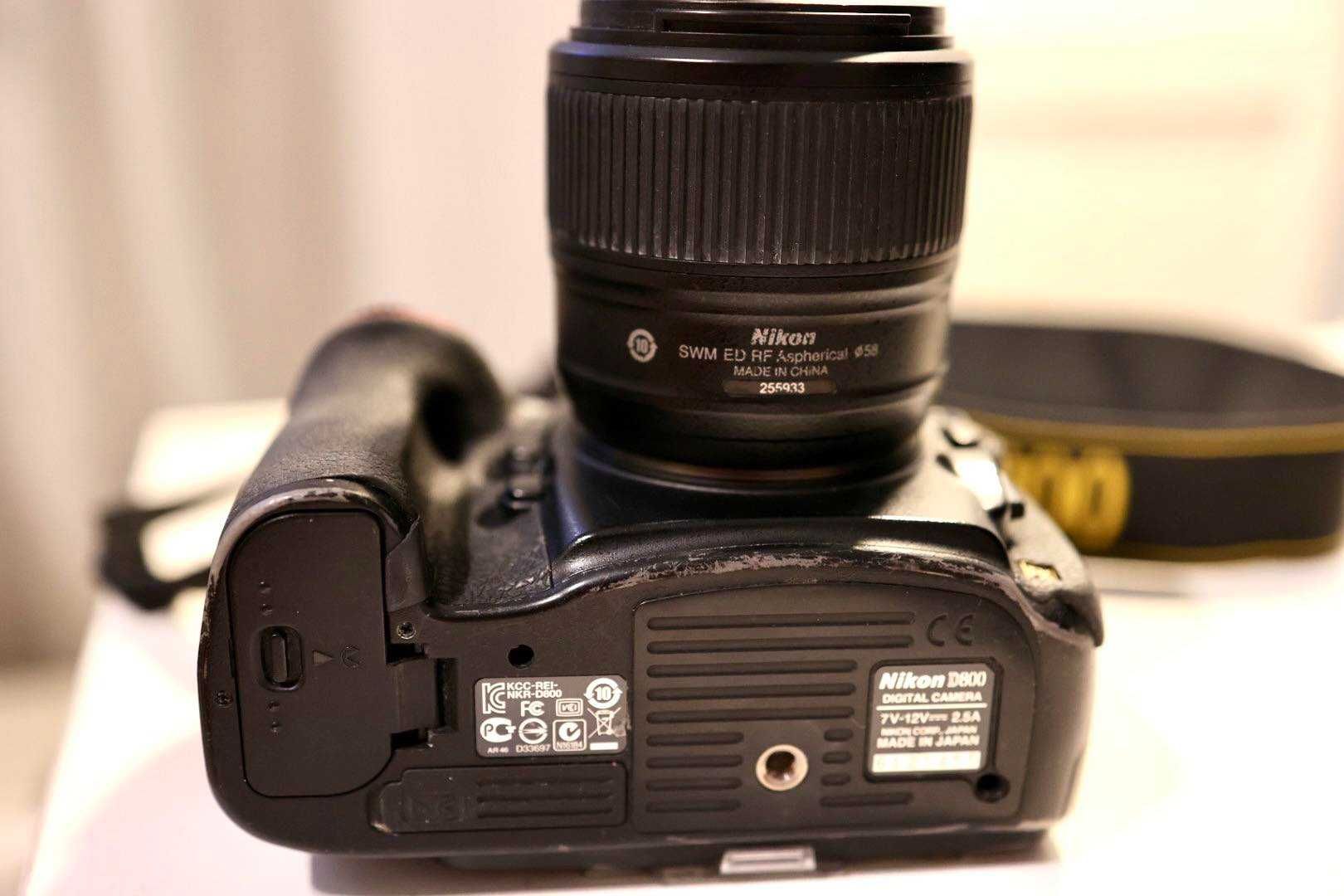 Aparat Nikon D800 + obiektyw nikkor AF-S 35 mm f/1.8 G ED