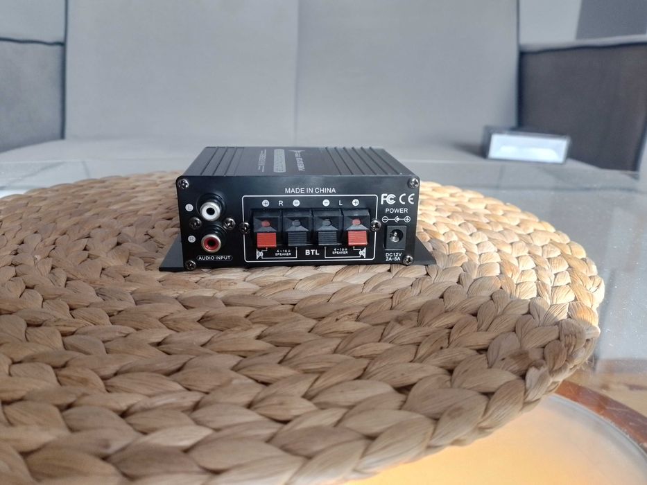 Wzmacniacz audio AK-170 + zasilacz 12V/6A (60W)