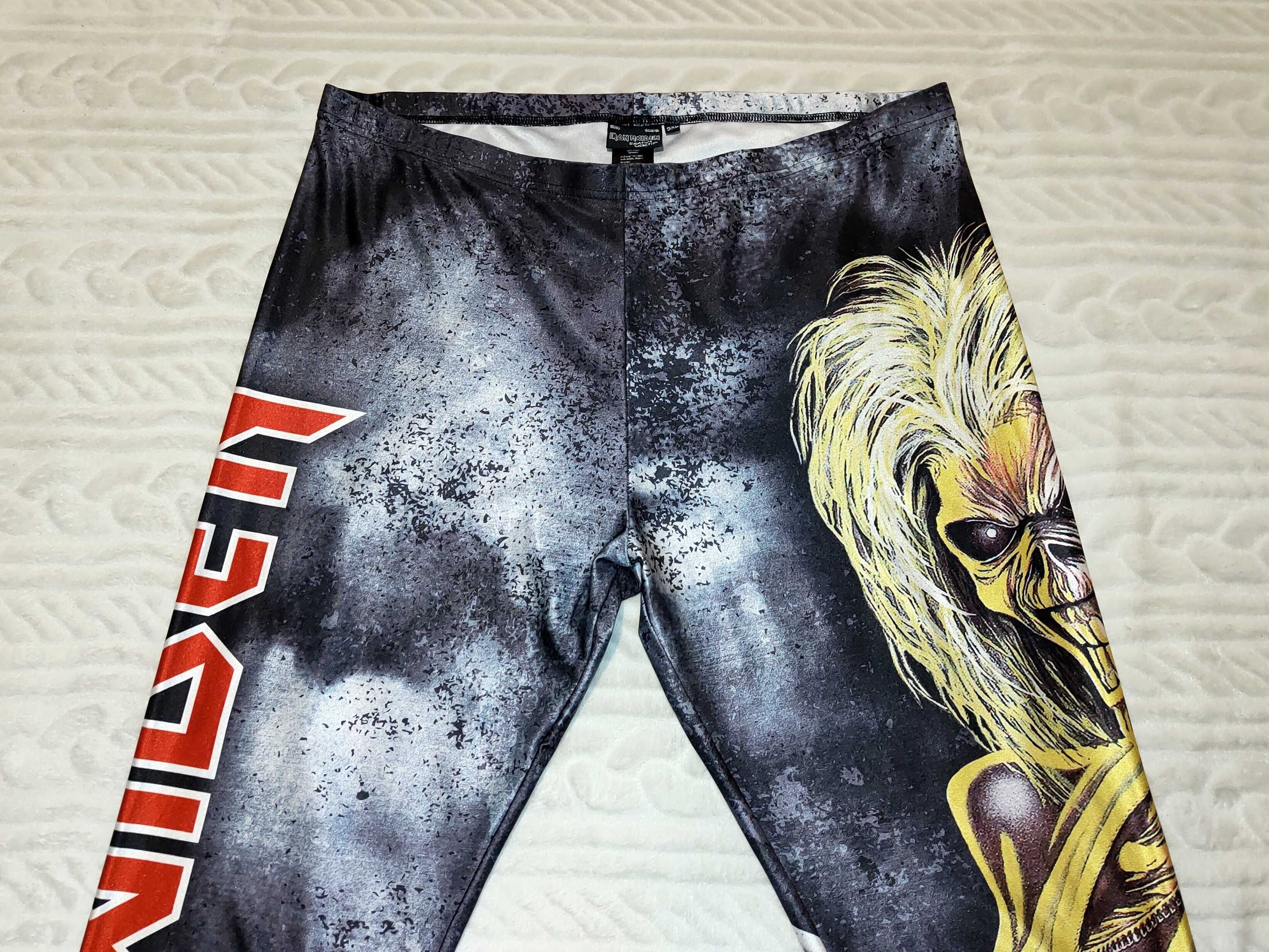 IRON MAIDEN spodnie legginsy 100% oryginał jak NOWE roz. 5XL