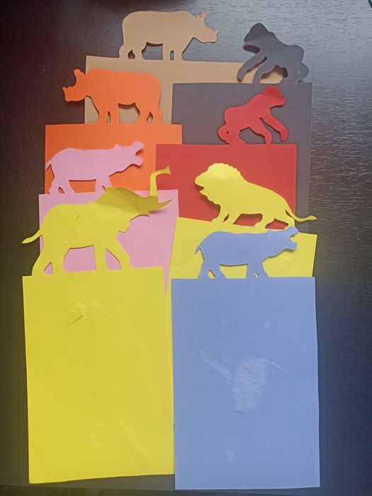 Dekoracja urodzinowa Dżungla Dzikie zwierzęta