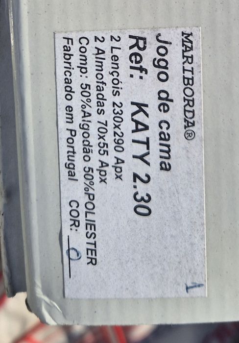 Jogo de cama bordado