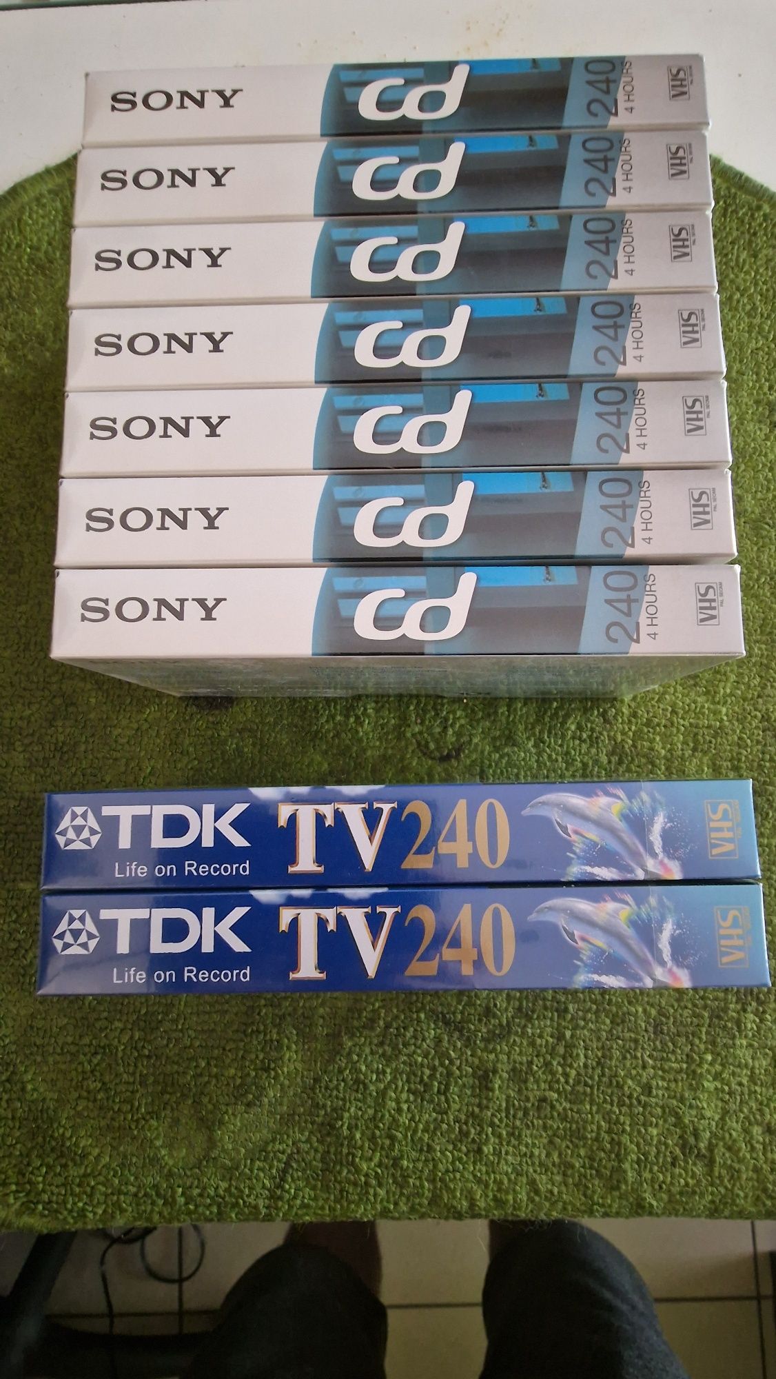 Nowe kasety VHS 9 sztuk + 1 gratis !!!