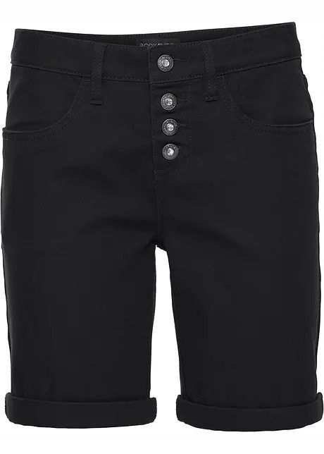 B.P.C czarne bermudy damskie 42.