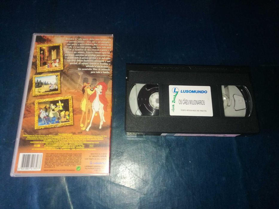 OS CÃES MILIONÁRIOS  VHS (áudio em Português)