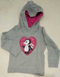 Sweat shirt C&A com gorro e brilho 5 anos