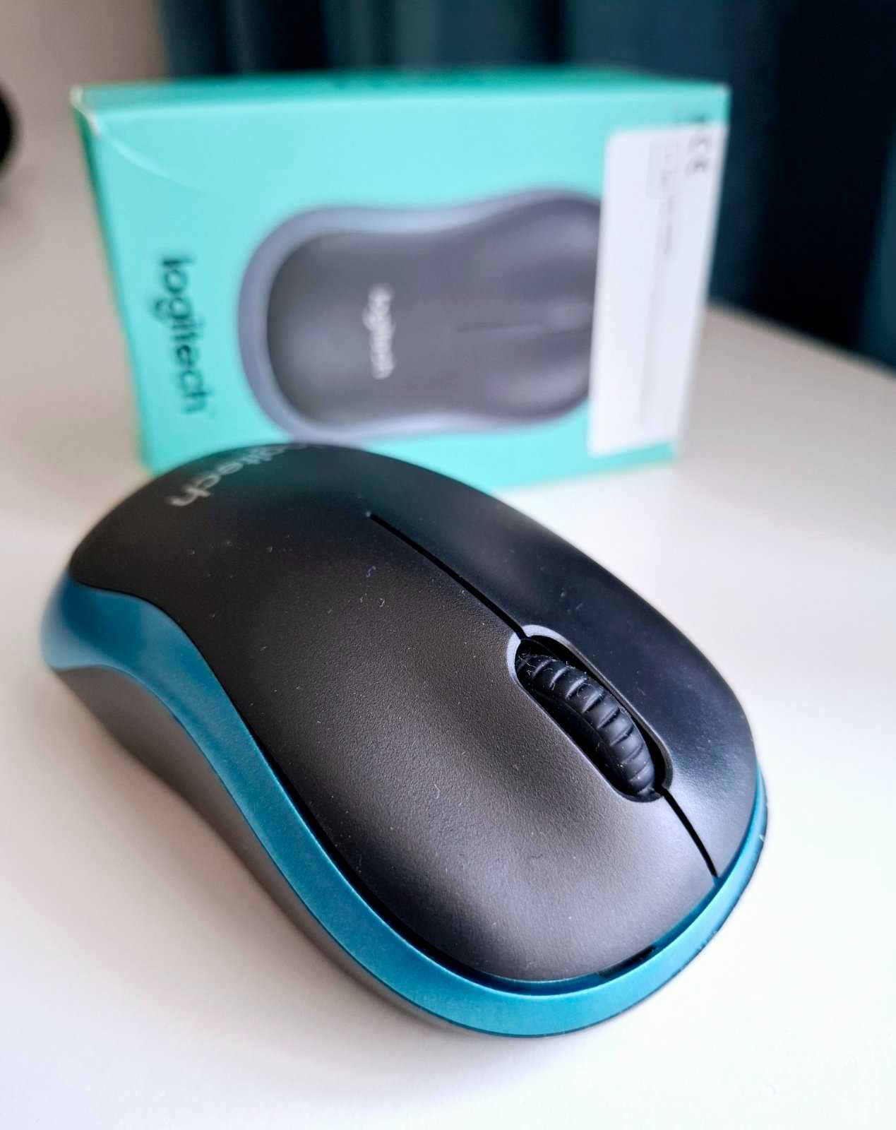 Нова бездротова миша Logitech M185 Mouse 2.4 ГГц (сіра, синя, червона)