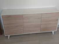 Aparador para sala, branco estilo nórdico, NOVO