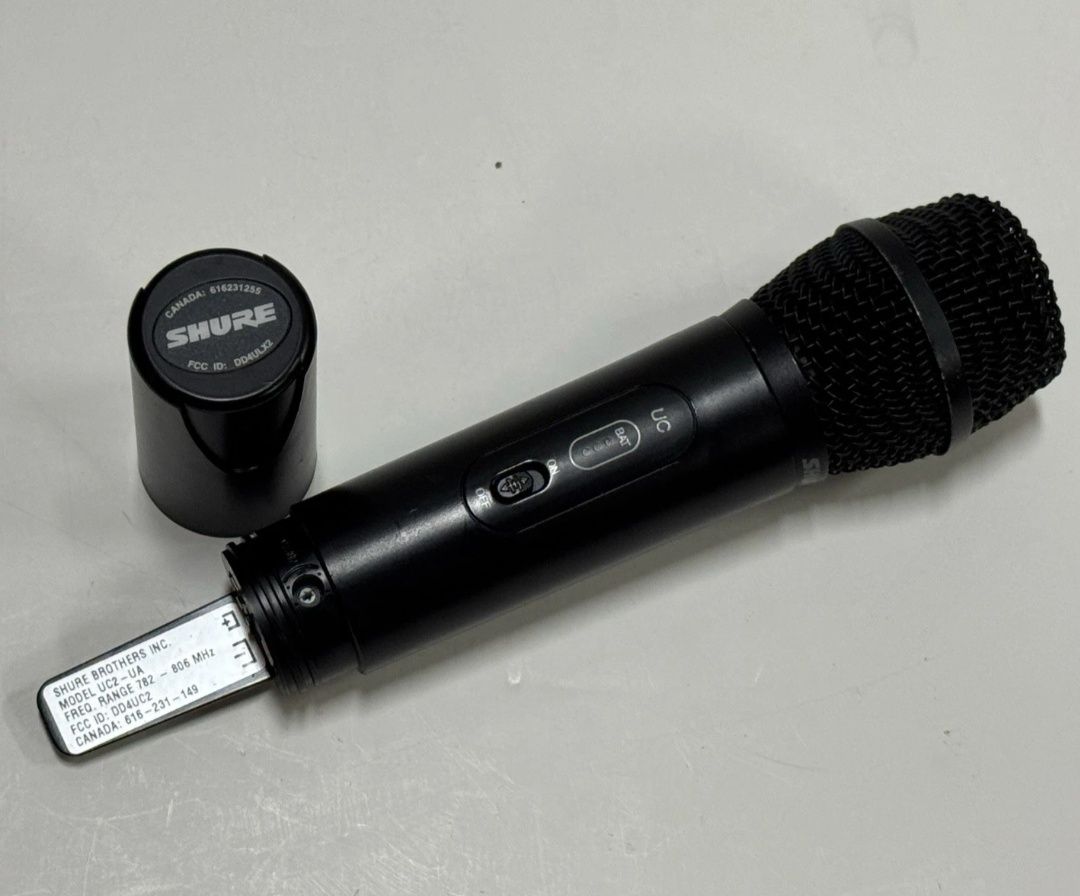 Audio-Technica AEW R4100/T5400. Shure UC24/SM87.