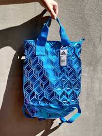 Adidas nowy plecak torba niebieski metaliczny metallic