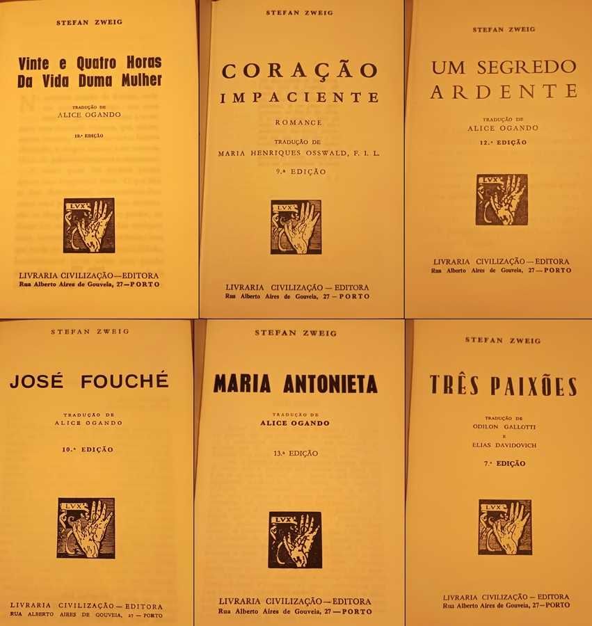 Stefan Zweig - 11 obras encadernadas