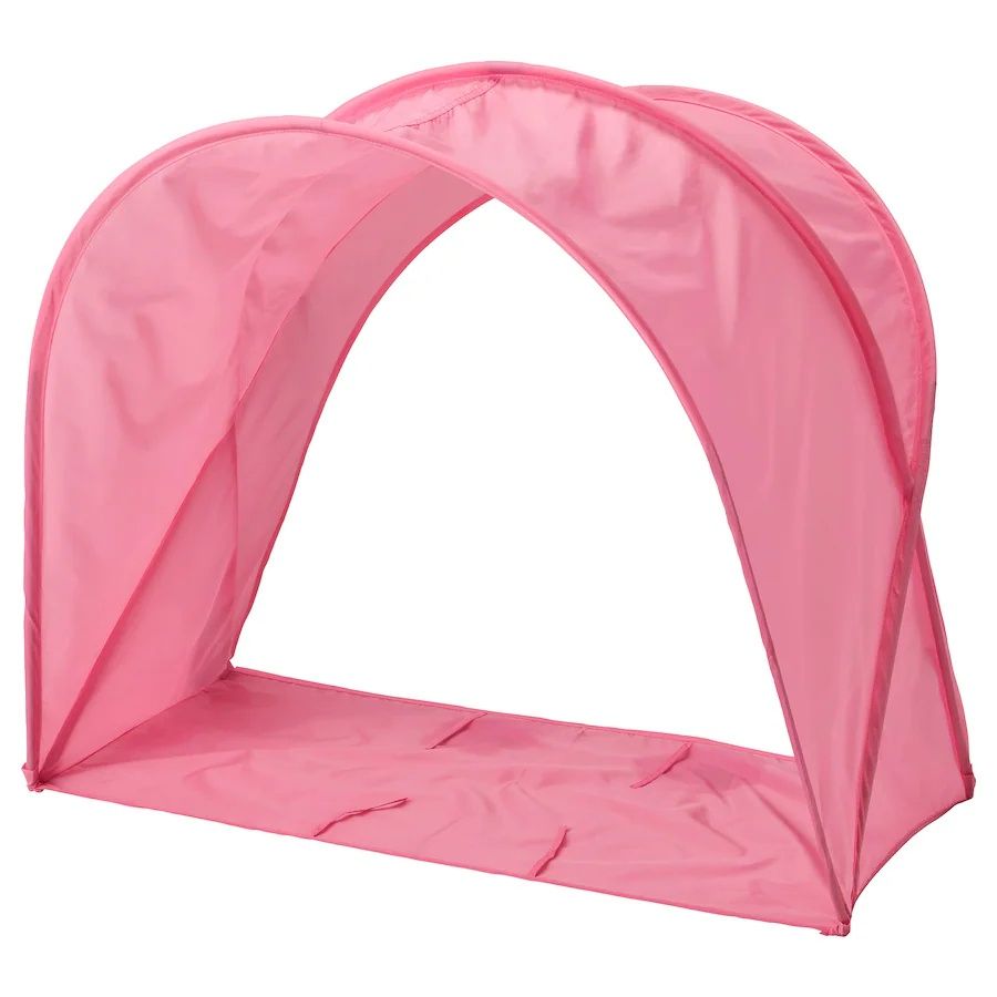 Cama criança KURA com dossel rosa ou verde
Cama reversível, branco/pin
